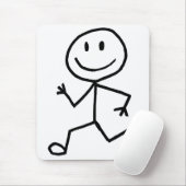 Stickman Läufer Mousepad (Mit Mouse)
