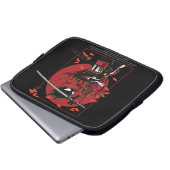 Stickman Samurai Laptopschutzhülle (Vorne Knopf)
