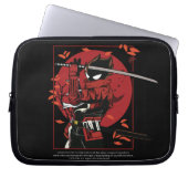 Stickman Samurai Laptopschutzhülle (Vorderseite)