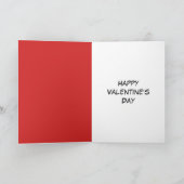 Stickman Spaß Zitat Gesichtsfeuer Valentinstag Karte (Innenseite)