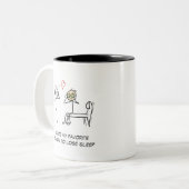 Stickman Spaß Zitat Gesichtsfeuer Valentinstag Zweifarbige Tasse (Vorderseite Links)