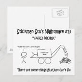 Stickman Stu Nightmare #13 Postkarte (Vorne/Hinten)