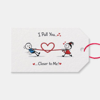 Stickman Tauziehen der Liebe Geschenkanhänger