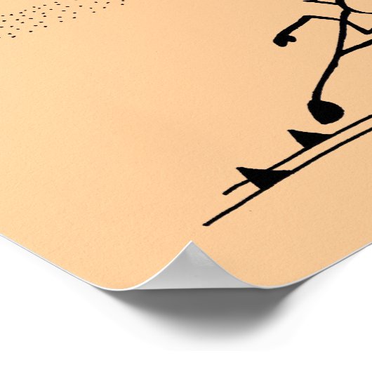 Stickman Track und Feld "All in a Day's Work" Poster (Ecke)