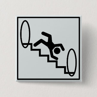 Stickman Treppe - Gefahr Button