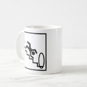Stickman Treppe - Gefahr Kaffeetasse (Vorderseite Links)