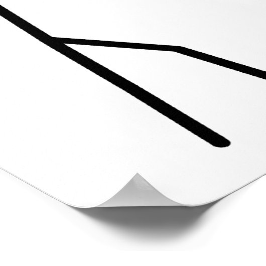 Stickman Workout Funny Poster (Ecke)