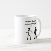 Stickman Workout-lustige Tasse (VorderseiteRechts)