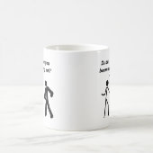 Stickman Workout Lustiger Becher Kaffeetasse (Mittel)