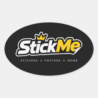 StickMe – Premium Sticker-Logo-Design Ovaler Aufkleber