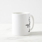 Stickmen At Work - Der Elektriker Kaffeetasse (VorderseiteRechts)