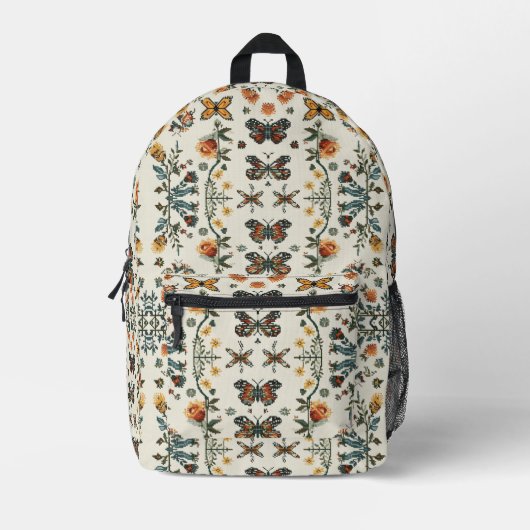 Stickmuster Bedruckter Rucksack (Vorderseite)