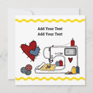 Stickmuster Einladung