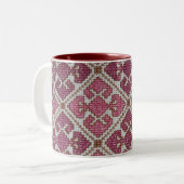 Stickmuster Zweifarbige Tasse (Vorderseite Links)