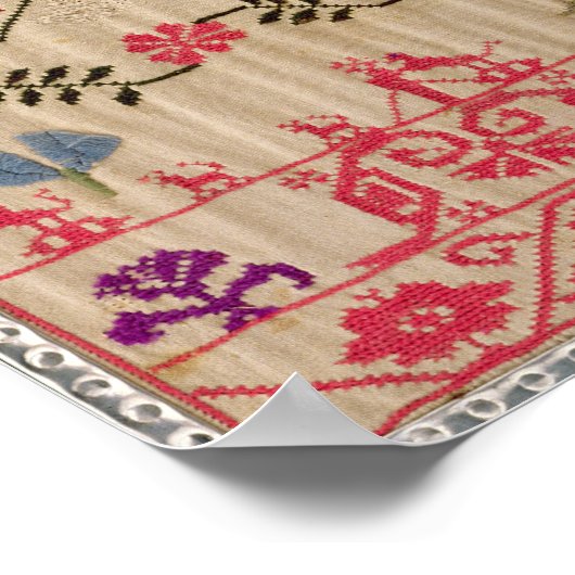 Stickmustertücher Poster (Ecke)