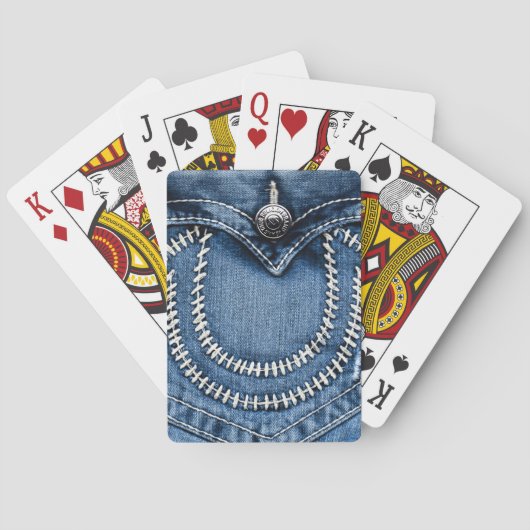 Sticks auf Jeans Pocket Spielkarten (Rückseite)