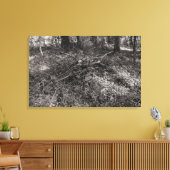 Sticks - Schwarz und Weiß warm Leinwanddruck (Insitu (Wohnzimmer))