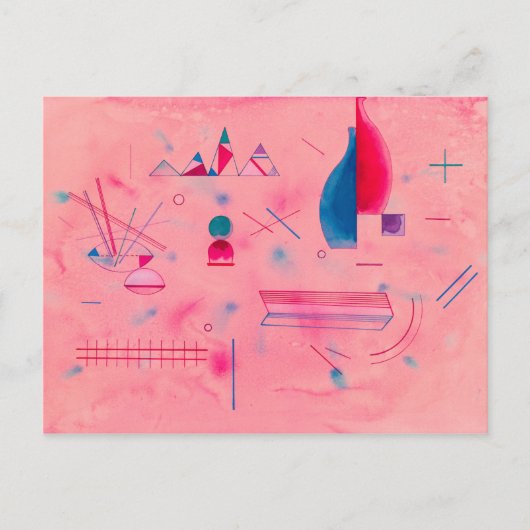 Sticks, The Rose, 1933 von Wassily Kandinsky Postkarte (Vorderseite)