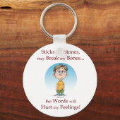 Sticks und Stones Schlüsselanhänger (Vorderseite)