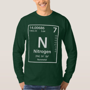 Stickstoff-Element (weiß) T-Shirt