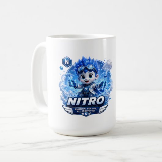 Stickstoff von ATOMIVRA Kaffeetasse (Vorderseite Links)