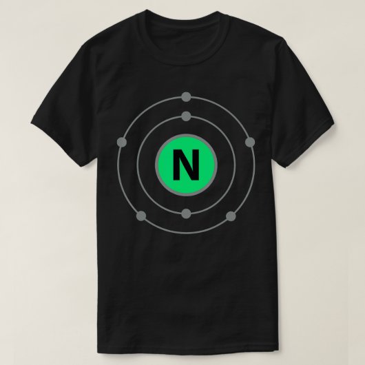 Stickstoffatom wird zu Halloween-Molekülen T-Shirt (Design vorne)