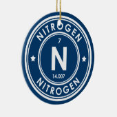 Stickstoffelement Blue Keramik Ornament (Rechts)