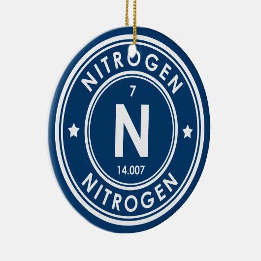 Stickstoffelement Blue Keramik Ornament (Rechts)