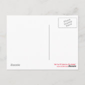 Stickt mit Liebe, weißes Kätzchen, Postkarte (Rückseite)