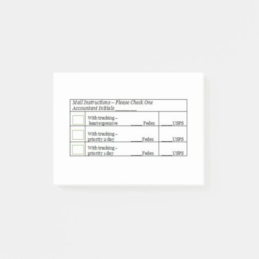 Sticky Note for Mail Post-it Klebezettel (Vorderseite)