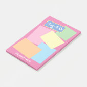 Sticky Note Papers Pastel Colors Post-it Notes Klebezettel (angewinkelt)