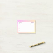 Sticky Note Planer – Prioritäten- und Fristenlayou Post-it Klebezettel (Auf Schreibtisch)