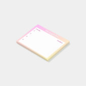 Sticky Note Planer – Prioritäten- und Fristenlayou Post-it Klebezettel (angewinkelt)