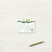 Sticky Notes Boho Llama Bohemischer Cacti-Wüstenst Post-it Klebezettel (Auf Schreibtisch)