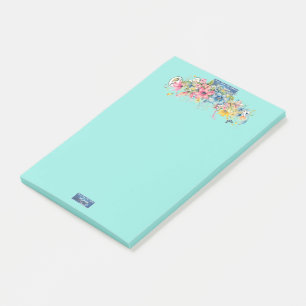 Sticky Notes (floral Blue Notes2)RFPMDesign ©️ 202 Post-it Klebezettel
