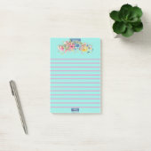 Sticky Notes (floral Blue Notes)RFPMDesign ©️ 2024 Post-it Klebezettel (Büro)
