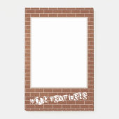 Sticky Notes mit Brillenwand und benutzerdefiniert Post-it Klebezettel (Vorderseite)