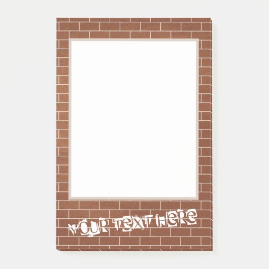 Sticky Notes mit Brillenwand und benutzerdefiniert Post-it Klebezettel (Vorderseite)