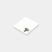 Sticky Notes mit gepunkteter grüner Pflanze Post-it Klebezettel (angewinkelt)