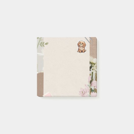 Sticky Notes mit Ihrem niedlichen Golden Retriever Post-it Klebezettel (Vorderseite)