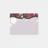 Sticky Notes Plum Lila Rose Gold Geometric Post-it Klebezettel (Vorderseite)