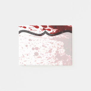 Sticky Notes Spritzer Blut Vampire Gothic Post-it Klebezettel
