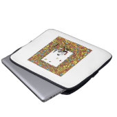 Sticky Notes - überwältigte Bürokunst Laptopschutzhülle (Vorne Knopf)