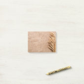 Sticky Notes Wheat on Burlap Sack Country Rustic F Post-it Klebezettel (Auf Schreibtisch)