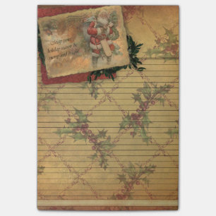 Sticky Notizblock im Stil des alten Weihnachtsmann