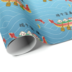 Sticky Rice Dumpling auf Dragon Boat Festival Geschenkpapier