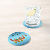 Sticky Rice Dumpling auf Dragon Boat Festival Runder Pappuntersetzer (Vor Ort)