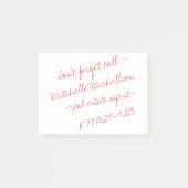 Sticky Scribble II-Visitenkarte Post-it Klebezettel (Vorderseite)