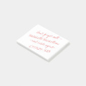 Sticky Scribble II-Visitenkarte Post-it Klebezettel (angewinkelt)