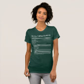 Sticky Toffee Pudding Nutritional Facts, weißer te T-Shirt (Vorne ganz)